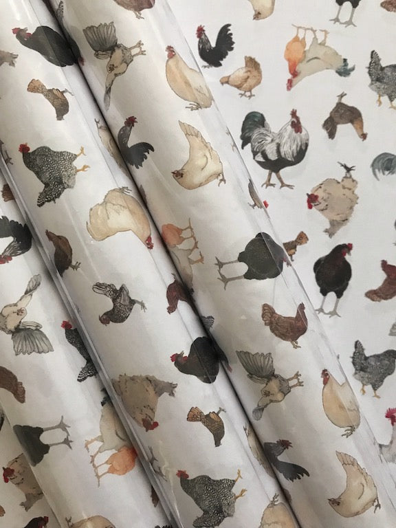 Personalised Chicken Wrapping Paper Roll, Fun 40th 50th 60th 21st